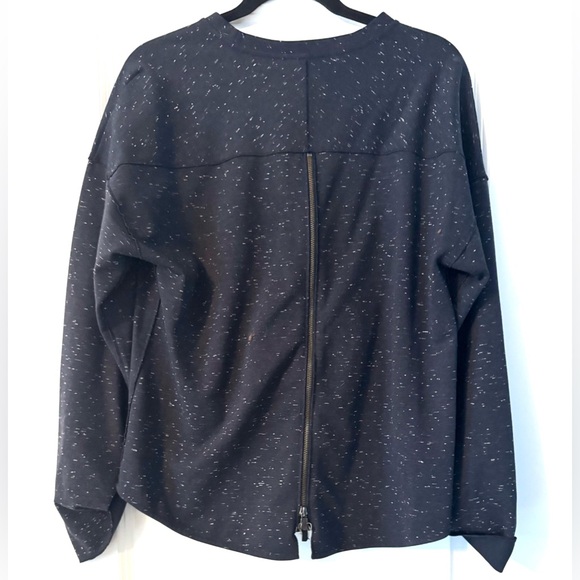 Vince Navy Blue Zip-Back Sweater - Picture 3 of 4